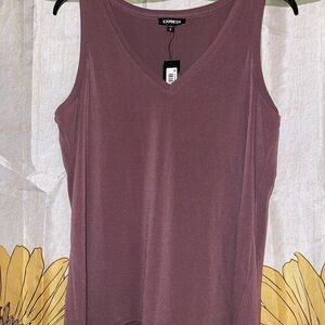 Express Women's Dusty Purple Tank Top